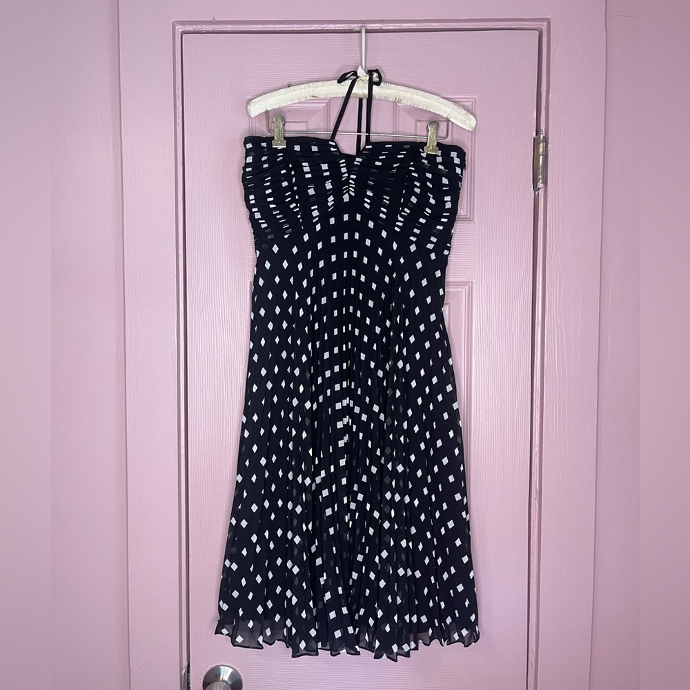 Ann Taylor Black and White Polka Dot Dress